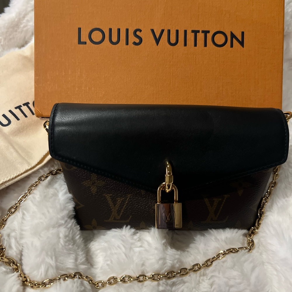 LOUIS VUITTON Padlock On Strap Monogram Handbag.